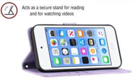 Luxe Bescherm-Etui Hoes voor iPod Touch - 5G 6G 7G  -  Paars