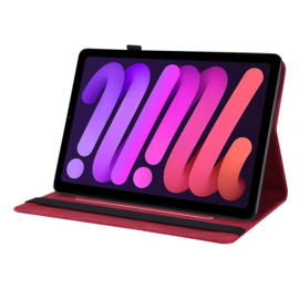 Vlinder - Bescherm-Etui Map voor iPad Mini 6 - Mini 7  - Rood