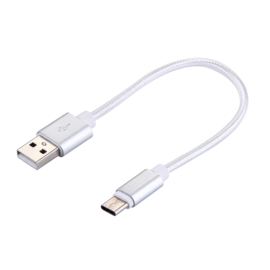 USB C - Oplader en Data Kabel voor iPhone   Serie  - 20cm -  Zilver