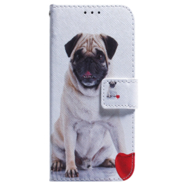 BoekCover Hoes Etui voor Samsung Galaxy A36  -  A56   -  Mopshond