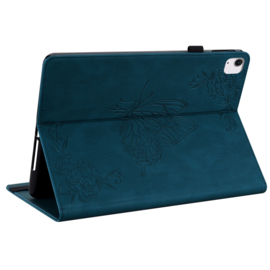 Luxe Bescherm-Etui Map voor iPad Air 6 11" - 2024 -  Blauw - Vlinder