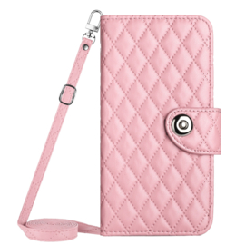 Portemonnee - Etui  Tas voor Samsung Galaxy A55  - Met Schouder - Draagkoord - Roze