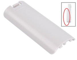 Batterij klepje voor Nintendo Wii Afstandsbediening  -  Wii-Mote - Wii Mote+    Wit