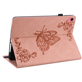 Vlinder - Bescherm-Etui Map voor Apple iPad 10 -  A16 - 10.9 - Roze  -  A2696