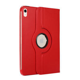 360º Standaard Hoes Map voor iPad 10th 10.9 - 2022  - Rood