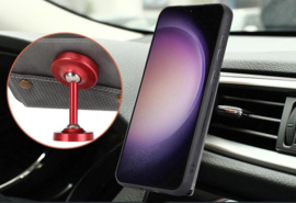 PU Bescherm-Hoes Cover met 4 Pas-vak voor Samsung Galaxy A57  - Rood