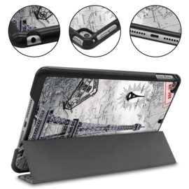 Bescherm-Cover Map Hoes Etui  voor iPad Mini   - Parijs