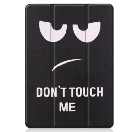 TPU Bescherm-Cover Hoes Map voor iPad 10.2  - Don't Touch Me - Zwart.  A2197 - A2198