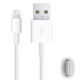 Lightning USB Oplader en Data-kabel voor iPhone  - 1m -  Wit