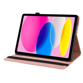 Vlinder - Bescherm-Etui Map voor Apple iPad 10 -  A16 - 10.9 - Roze  -  A2696