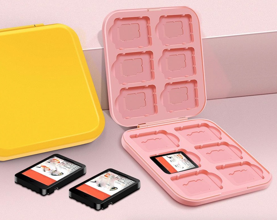 Opberg-Box voor 12 Nintendo Switch - Switch 2 Spel Game-Cards    Roze