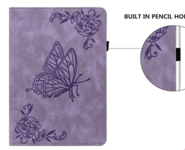 Bescherm-Etui Hoes Map voor Xiaomi Pad 7  -   Vlinders - Paars