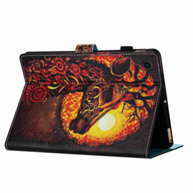 Luxe Bescherm-Etui Hoes Map voor Samsung Galaxy Tab A9 Plus - 11 -    Giraffe