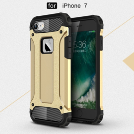 iPhone 7 - Hybrid Tough Armor-Case Bescherm-Cover Hoes - Goud