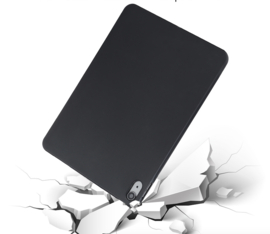 iPad 10.9 2022 - TPU Flex Bescherm- Hoes Cover Skin -  Zwart   A2696