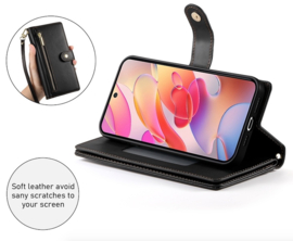Luxe Portemonnee - Etui  Hoes Tas voor Samsung Galaxy A36  -  A56   - Met Schouder - Draagkoord -  Zwart