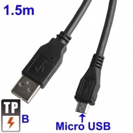 USB 2.0 - Micro USB Laad en Data Kabel 1,5 meter