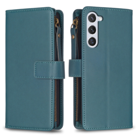 9 Pas - Luxe BookCover Wallet Etui voor Samsung Galaxy S24    Groen