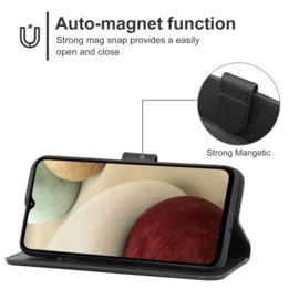 Boek Bescherm-Etui Hoes voor Samsung Galaxy A13 4G   -  Zwart