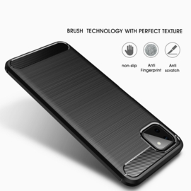 Flex Armor TPU Bescherm-Hoes Skin voor Samsung Galaxy A22   Zwart