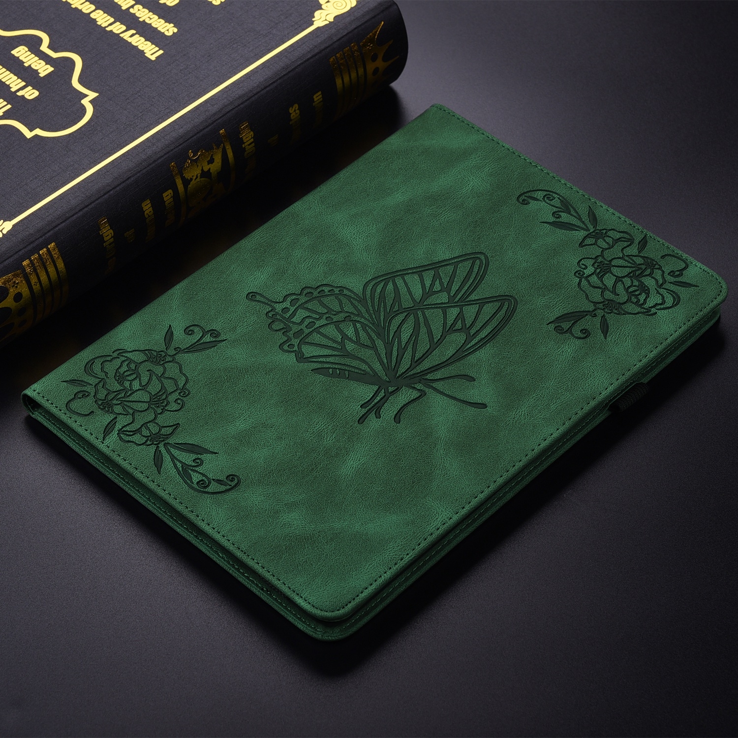 Bescherm-Etui Hoes Map voor Xiaomi Pad 7  -   Vlinders -   Groen