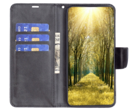 Luxe BookCover Hoes Etui voor Samsung Galaxy S23 FE EDITION    Zwart