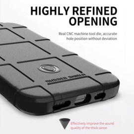 Armor-Cover TPU Bescherm-Hoes Skin voor iPhone 13 Mini   Zwart