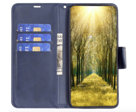 Luxe BookCover Hoes Etui voor Samsung Galaxy A55    Blauw