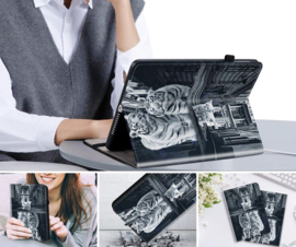 Bescherm-Etui Hoes Map voor Samsung Galaxy Tab S11 - 11"- Tijger Kittens"