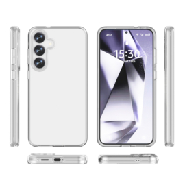 Transparant Hard-Cover Bescherm-Hoes + Screenprotector voor Samsung Galaxy S24 - S25