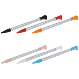 6x Inschuifbare Metalen Stylus Pen voor Nintendo 2DS XL