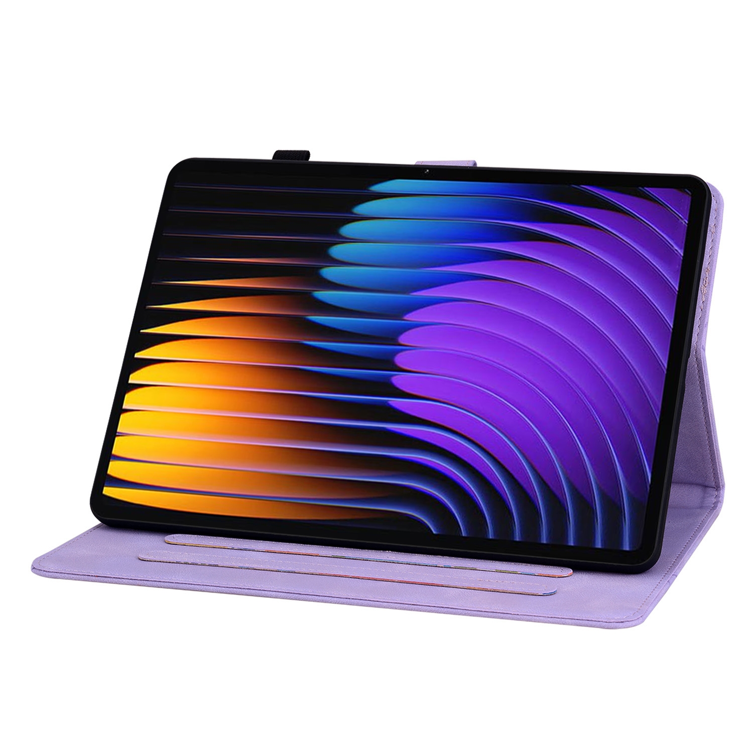 Luxe Bescherm-Etui Hoes Map voor Xiaomi Pad 7  -  7 PRO   -    " Lelie "  Paars