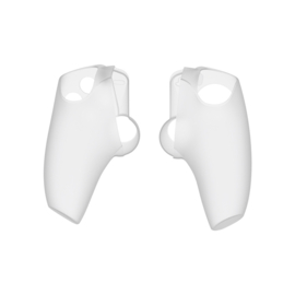 Silicone Hoes / Skin Set voor Playstation 5 Portal Remote Player   -  Wit