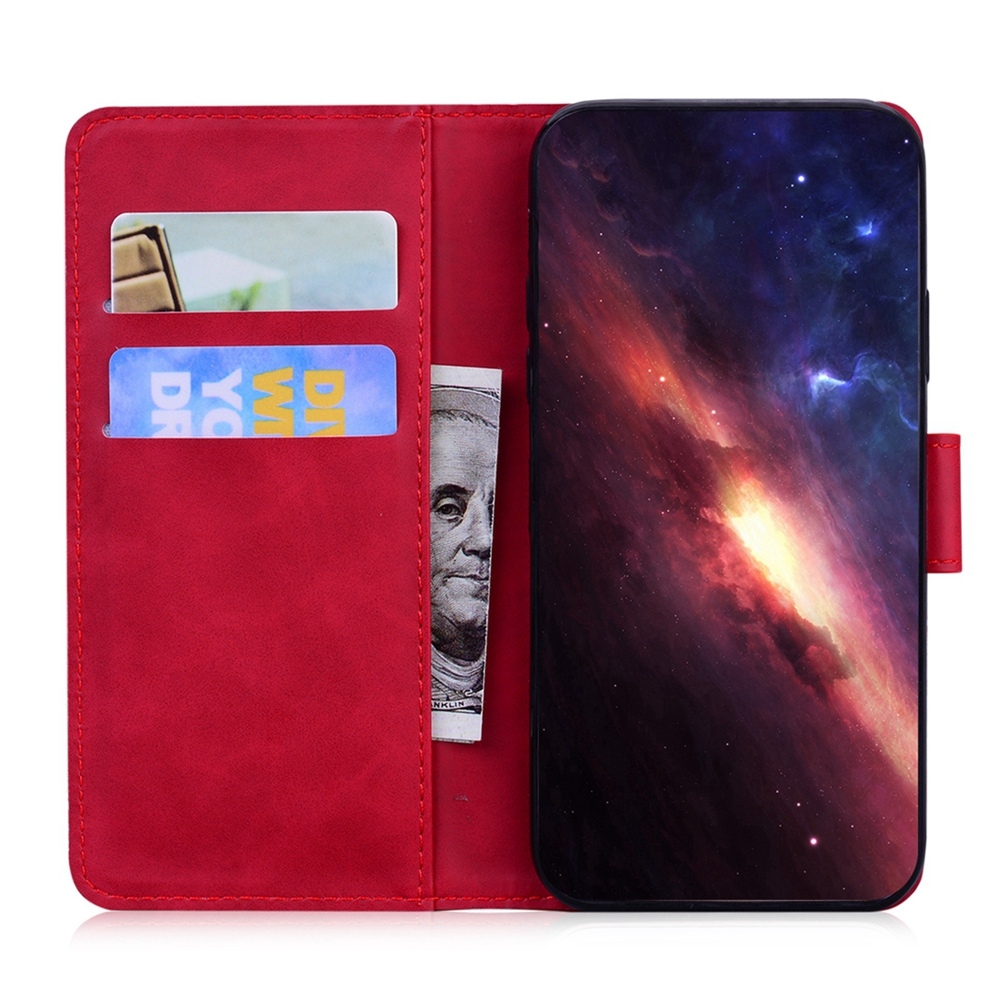 BoekCover Etui Hoes voor Samsung Galaxy A36 - A56  -  Rood   -  Tijger in Reliëf