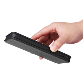 Slim Carbon  Cover Hoes Etui voor iPhone 15 PRO    Zwart - Carbon A3102