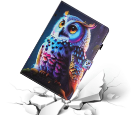 Luxe Bescherm-Etui Map voor iPad Air 6 11" - 2024 -   Uil
