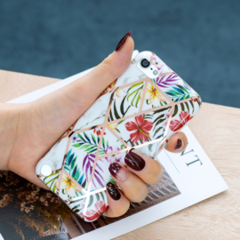 iPod Touch 5G 6G 7G  - TPU Flex Bescherm-Hoes Skin Hoesje -  Bloem Motief
