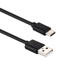 USB C - Oplader en Data USB 2.0 Kabel voor Samsung Galaxy Serie  100cm Zwart