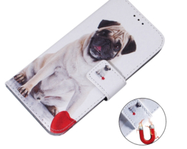 BoekCover Hoes Etui voor Samsung Galaxy A36  -  A56   -  Mopshond