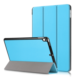 iPad 9.7 -  Bescherm-Cover Hoes Map met Smart Cover  Lichtblauw