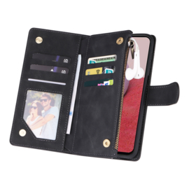 BookCover Wallet Etui voor Samsung Galaxy A15  -    Zwart