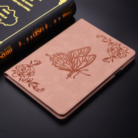 Bescherm-Etui Hoes Map voor Xiaomi Pad 7  -   Vlinders -   Roze