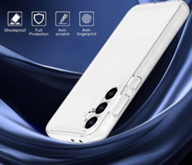 Transparant Hard-Cover Bescherm-Hoes + Screenprotector voor Samsung Galaxy A36 - A56