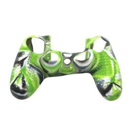 Grip Silicone Hoes / Skin voor Playstation 4 PS4 Controller    Groen  Zwart Wit