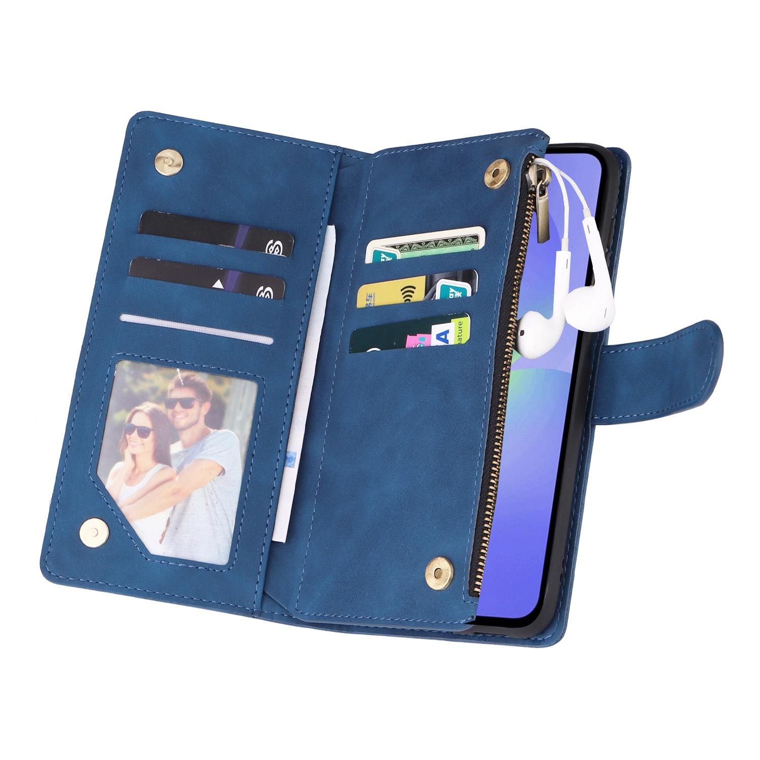 Boek-Cover Portemonne Etui Hoes voor Samsung Galaxy A36  -  A56     Blauw