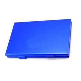 Luxe Aluminium Opberg-Box voor 6 Nintendo Switch Spel - Game Cards   Blauw