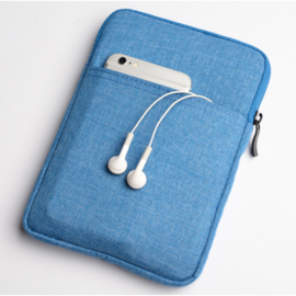 Bescherm-Opberg Hoes Etui Pouch Sleeve voor Samsung Galaxy  A8 - A7 - Tab A 10.1  Blauw