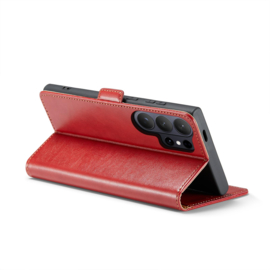 Luxe BoekCover Etui Hoes  voor Samsung Galaxy S26 ULTRA  -  Rood