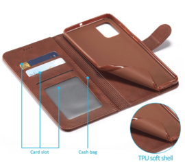 PU BookCover Hoes Etui voor Samsung Galaxy A73    Zwart