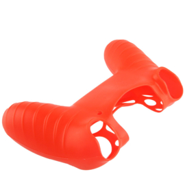 Silicone Hoes / Skin voor Playstation 4 PS4 Controller    Rood